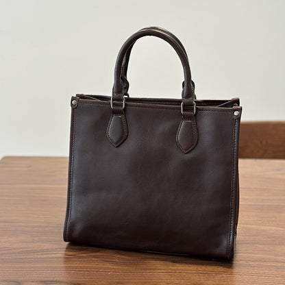 李記 | 原創手工真皮 | 日系復古の氣質商務通勤包25022號