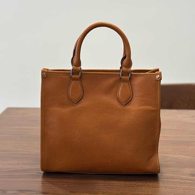 李記 | 原創手工真皮 | 日系復古の氣質商務通勤包25022號