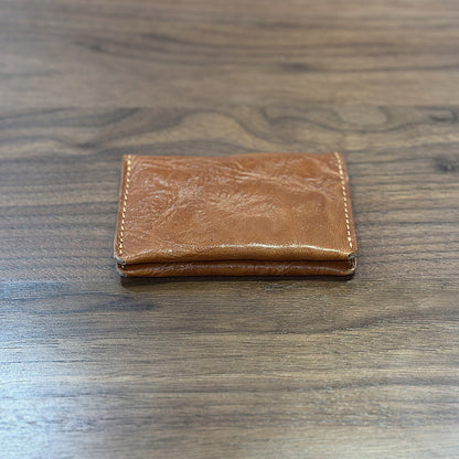 李記 | 原創手工真皮 | 本革パ薄型一折り小卡包25023號