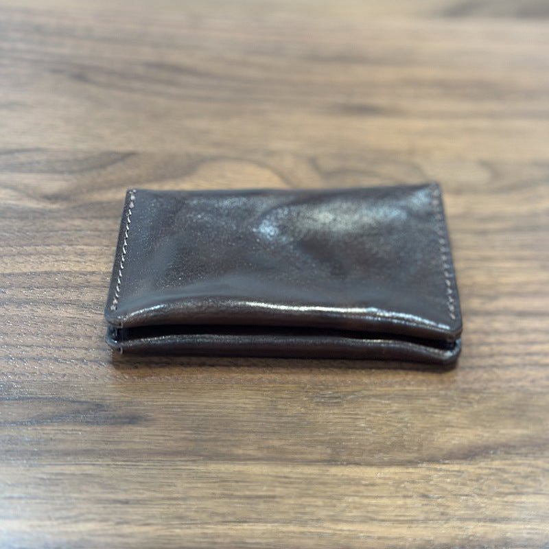 李記 | 原創手工真皮 | 本革パ薄型一折り小卡包25023號