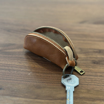 李記 | 原創手工真皮 | 収納バ本革ゼロ財布キ鑰匙包25024號