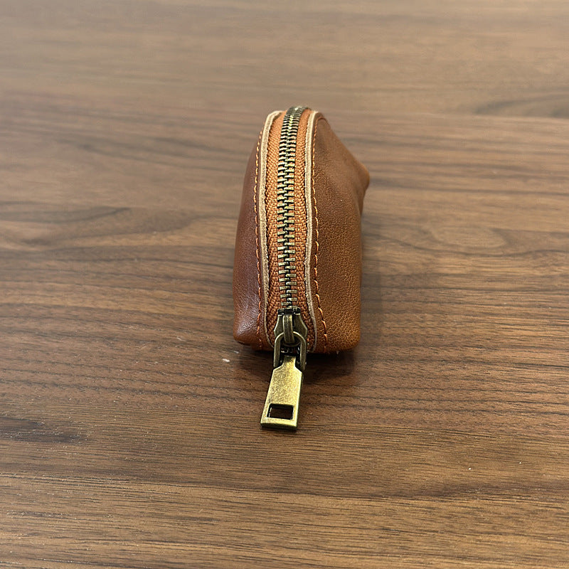 李記 | 原創手工真皮 | 収納バ本革ゼロ財布キ鑰匙包25024號