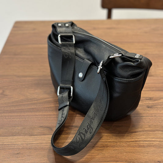 李記 | 原創手工真皮 | 輕便餃子型い單肩小包25025號