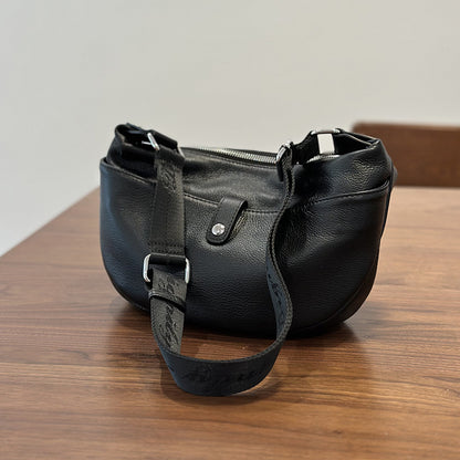 李記 | 原創手工真皮 | 輕便餃子型い單肩小包25025號