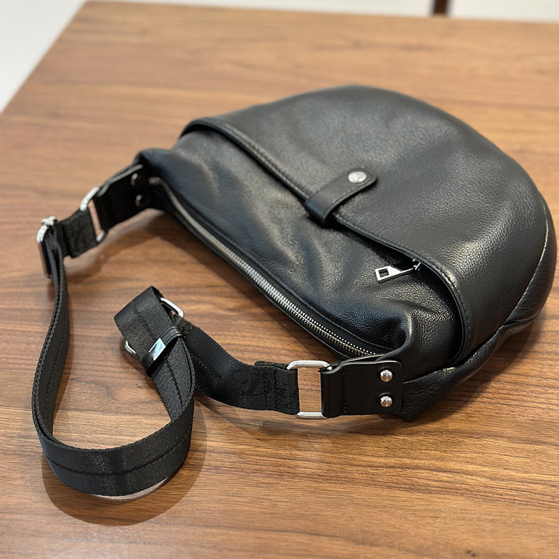 李記 | 原創手工真皮 | 輕便餃子型い單肩小包25025號