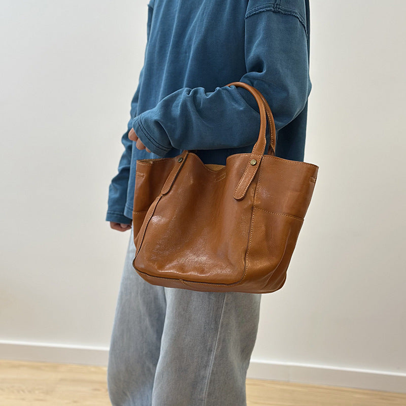 李記 | 原創手工真皮 | 韓版グ本革ハ大容量包25027號