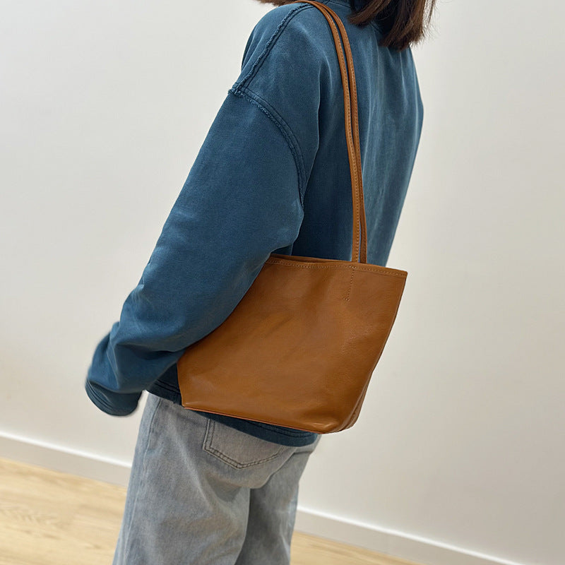 李記 | 原創手工真皮 | 百搭通勤托特小包25028號