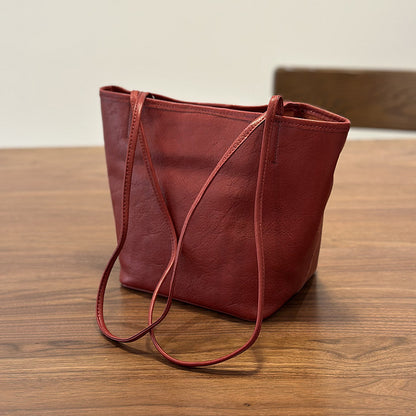 李記 | 原創手工真皮 | 百搭通勤托特小包25028號