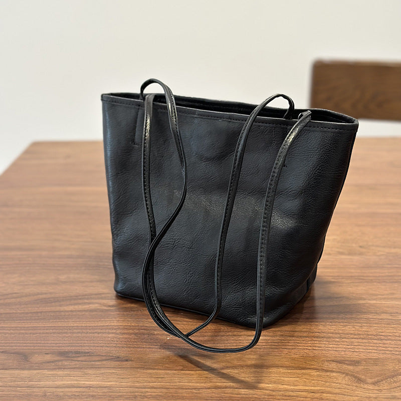 李記 | 原創手工真皮 | 百搭通勤托特小包25028號