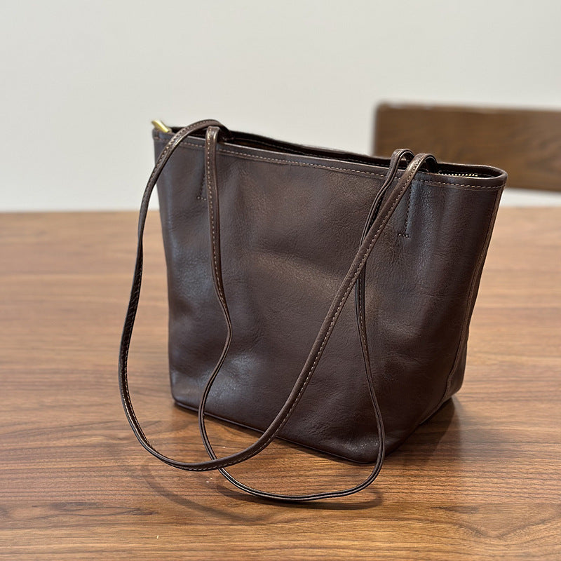 李記 | 原創手工真皮 | 百搭通勤托特小包25028號