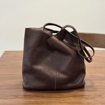 李記 | 原創手工真皮 | 簡約復古托特包25029號