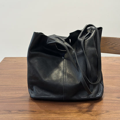 李記 | 原創手工真皮 | 簡約復古托特包25029號