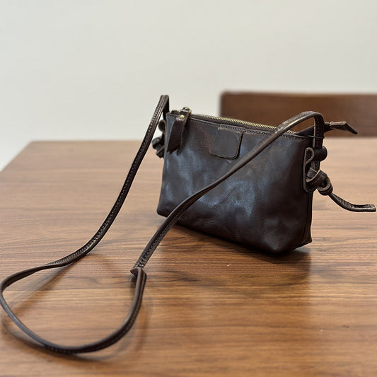 李記 | 原創手工真皮 | 質感シ本革携帯バ迷你手機包25032號