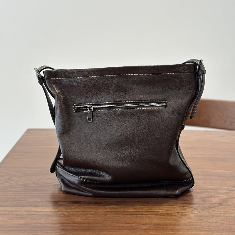 李記 | 原創手工真皮 | 質感が自然に大容量肩唄包25033號