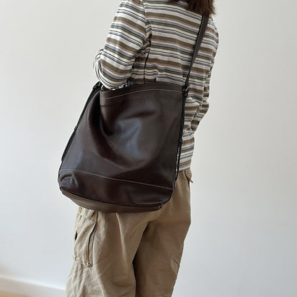 李記 | 原創手工真皮 | 質感が自然に大容量肩唄包25033號