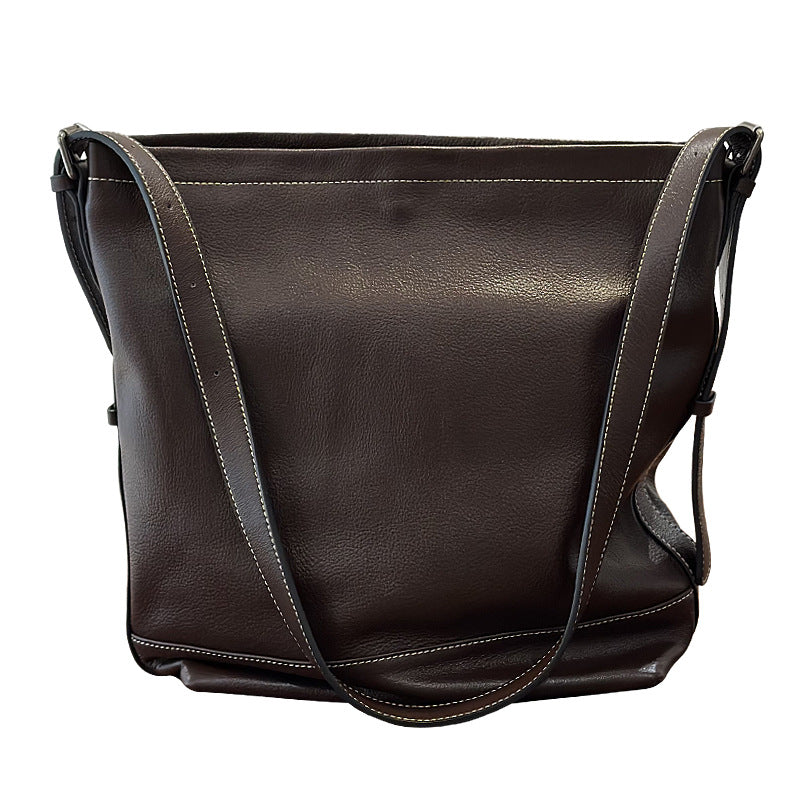 李記 | 原創手工真皮 | 質感が自然に大容量肩唄包25033號