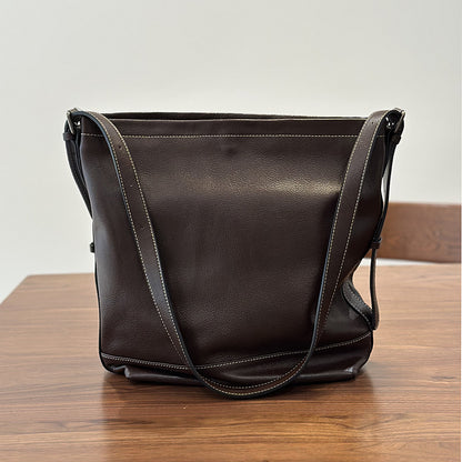 李記 | 原創手工真皮 | 質感が自然に大容量肩唄包25033號