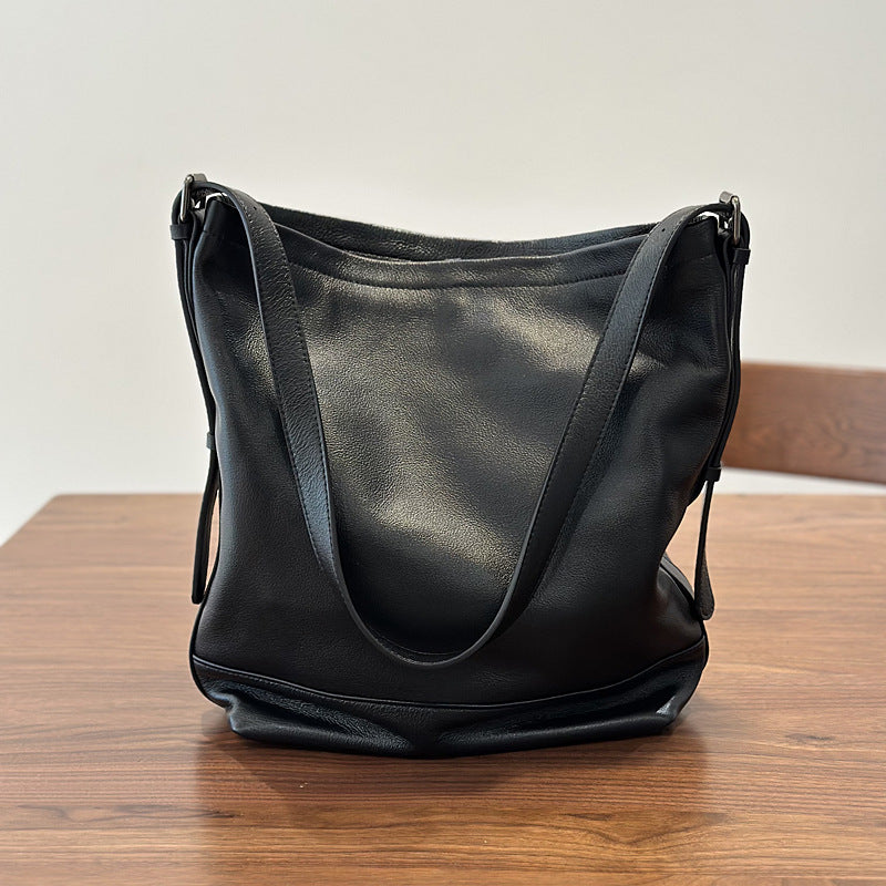 李記 | 原創手工真皮 | 質感が自然に大容量肩唄包25033號