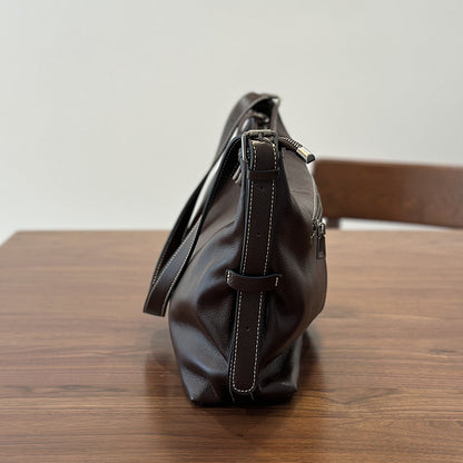 李記 | 原創手工真皮 | 無飾之美の簡約肩唄包25034號