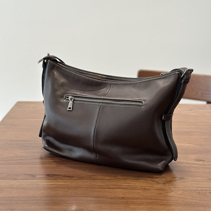 李記 | 原創手工真皮 | 無飾之美の簡約肩唄包25034號