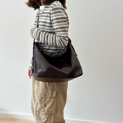 李記 | 原創手工真皮 | 無飾之美の簡約肩唄包25034號