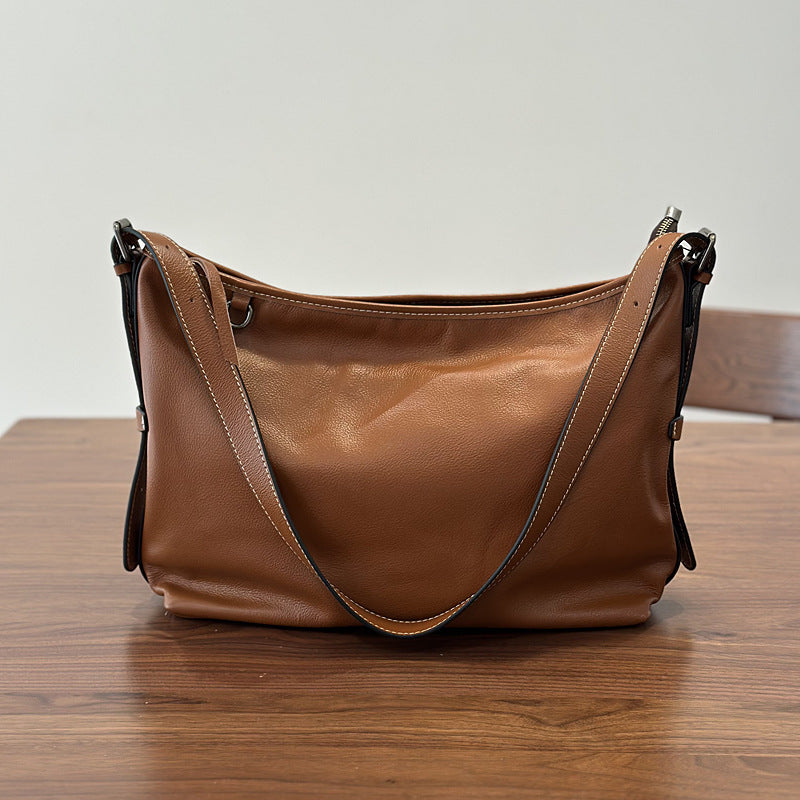 李記 | 原創手工真皮 | 無飾之美の簡約肩唄包25034號