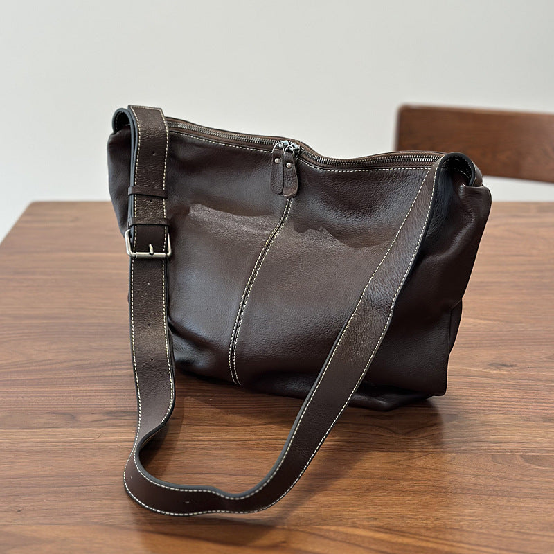 李記 | 原創手工真皮 | 去繁就簡の輕便肩唄包25035號