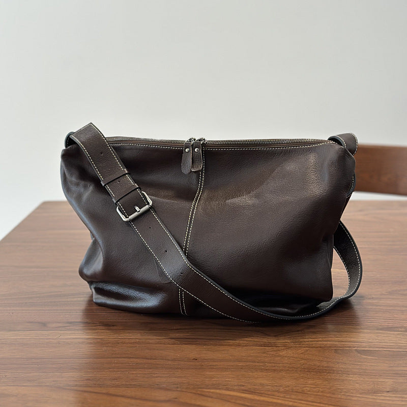 李記 | 原創手工真皮 | 去繁就簡の輕便肩唄包25035號