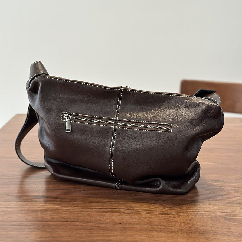 李記 | 原創手工真皮 | 去繁就簡の輕便肩唄包25035號