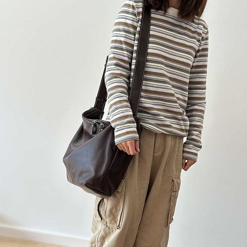 李記 | 原創手工真皮 | 去繁就簡の輕便肩唄包25035號