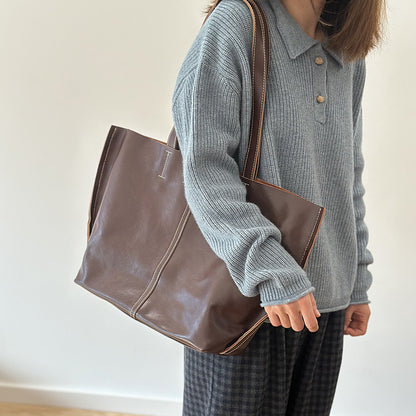 李記 | 原創手工真皮 | 軟乎乎質感の托特包2538號