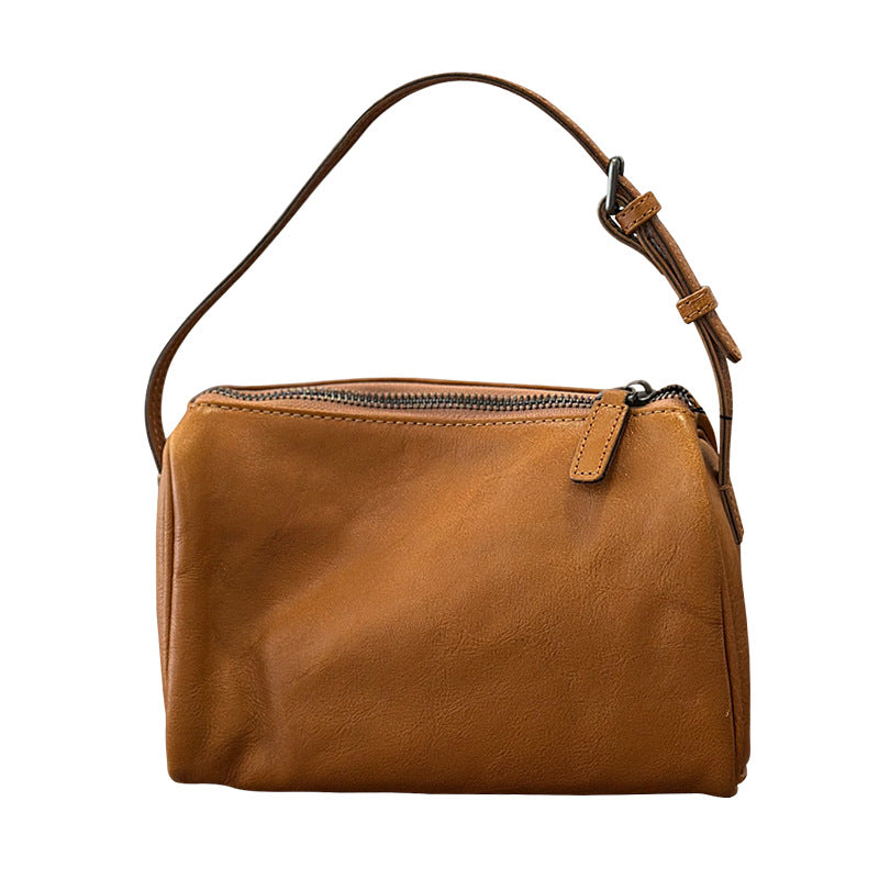 李記 | 原創手工真皮 | 植鞣頭層牛皮の迷你真皮小方包26002號