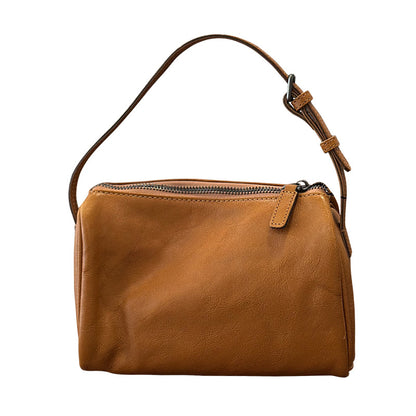 李記 | 原創手工真皮 | 植鞣頭層牛皮の迷你真皮小方包26002號