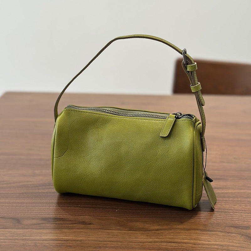 李記 | 原創手工真皮 | 植鞣頭層牛皮の迷你真皮小方包26002號