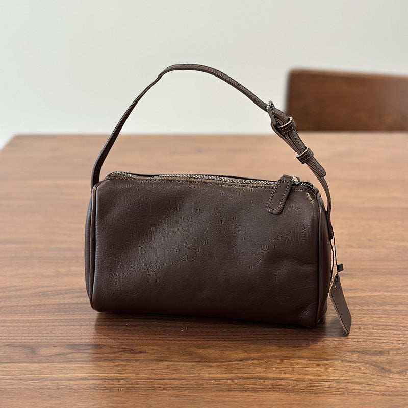 李記 | 原創手工真皮 | 植鞣頭層牛皮の迷你真皮小方包26002號