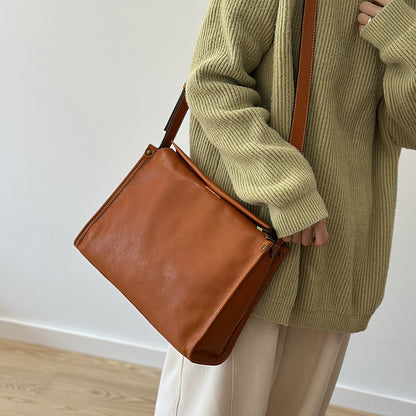 李記 | 原創手工真皮 | 極簡風~日常通勤の豆腐包26003號