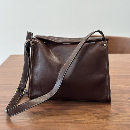 李記 | 原創手工真皮 | 極簡風~日常通勤の豆腐包26003號