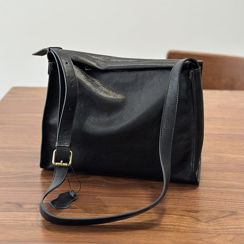 李記 | 原創手工真皮 | 極簡風~日常通勤の豆腐包26003號