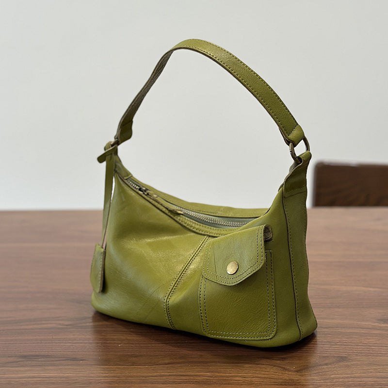 李記 | 原創手工真皮 | 港風簡約斜唄包26009號