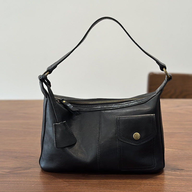 李記 | 原創手工真皮 | 港風簡約斜唄包26009號