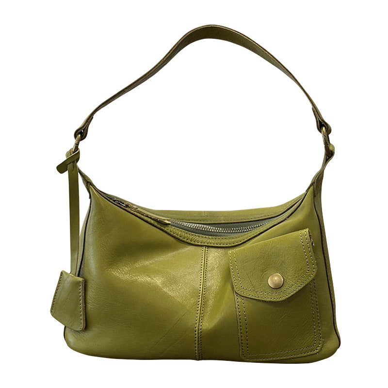 李記 | 原創手工真皮 | 港風簡約斜唄包26009號