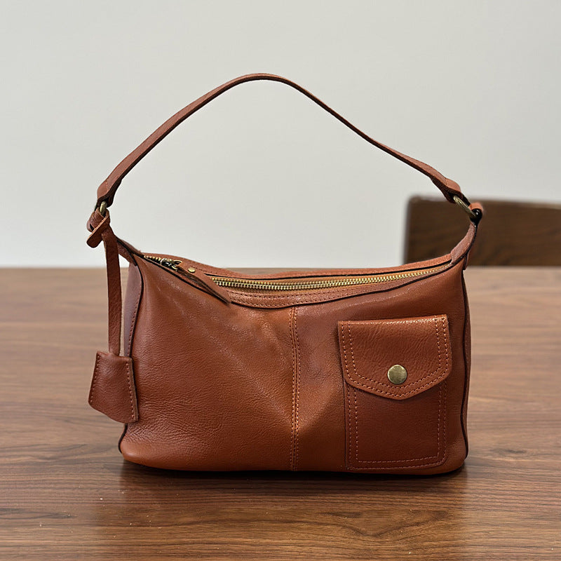 李記 | 原創手工真皮 | 港風簡約斜唄包26009號