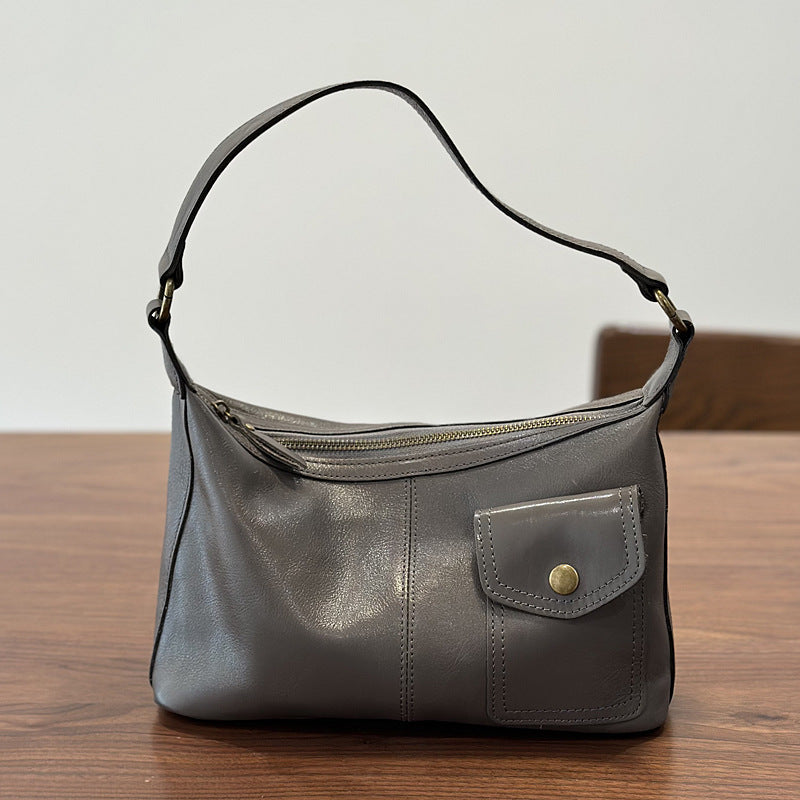 李記 | 原創手工真皮 | 港風簡約斜唄包26009號