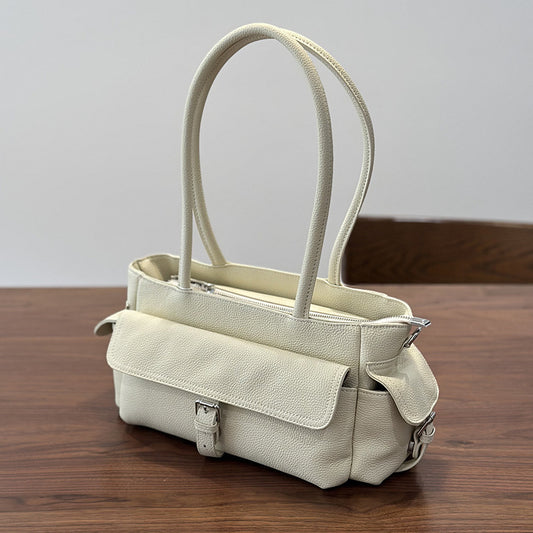 李記 | 原創手工真皮 | 歐美氣質の多口袋腋下包26010號