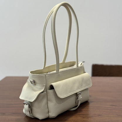 李記 | 原創手工真皮 | 歐美氣質の多口袋腋下包26010號