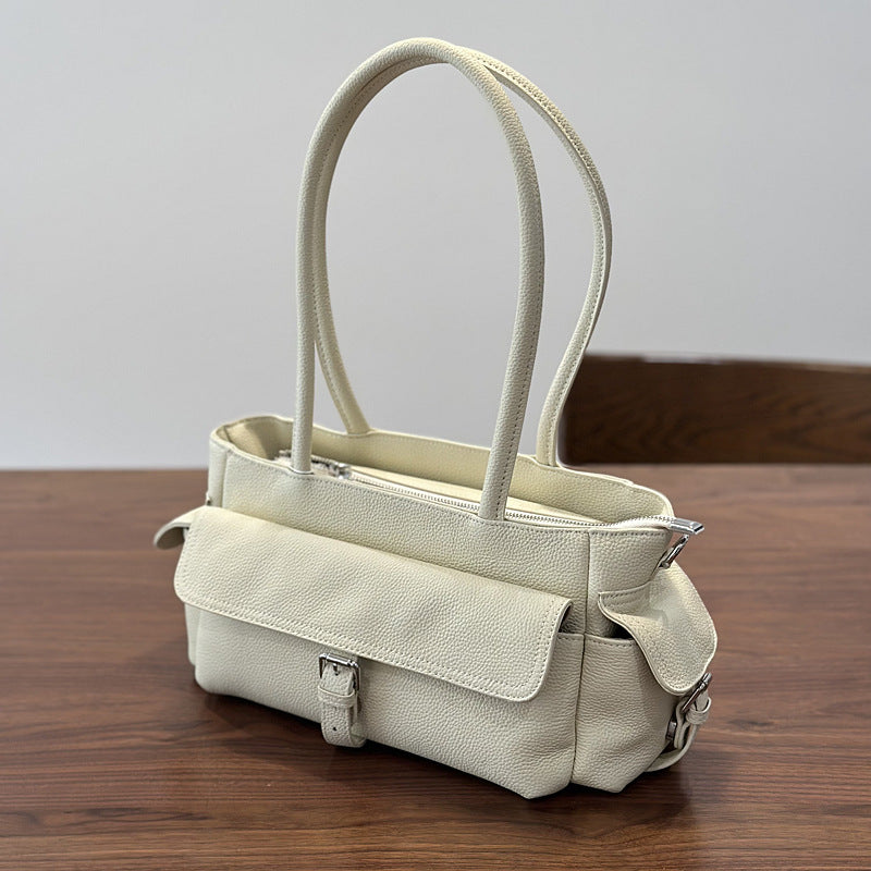 李記 | 原創手工真皮 | 歐美氣質の多口袋腋下包26010號