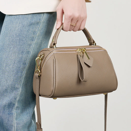 李記 | 原創手工真皮 | 頭の上の牛革ボ簡約バ波士頓包02609號