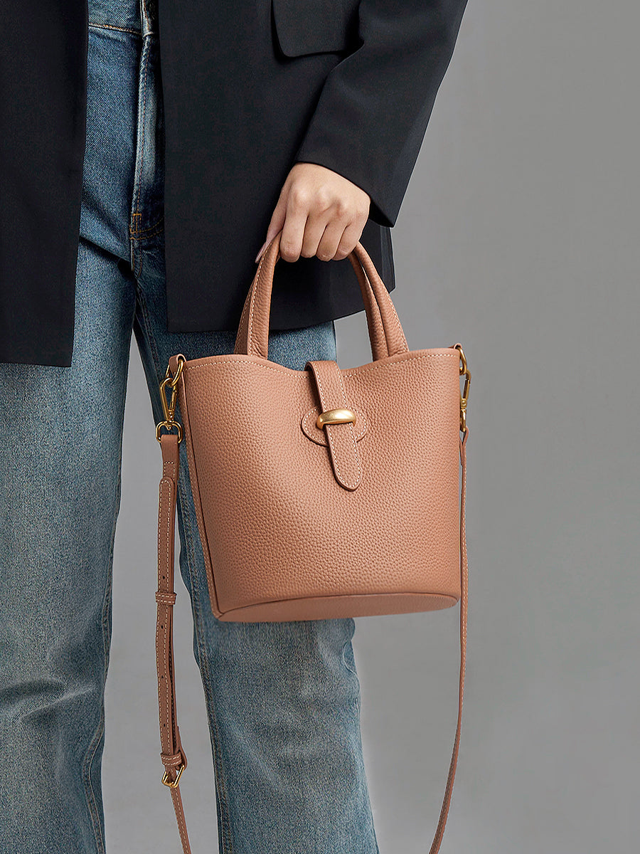 Li Ji |. หนังแท้ทำมือ |. กระเป๋าถือหรูหราพร้อมรายละเอียดประณีต หมายเลข 27239 