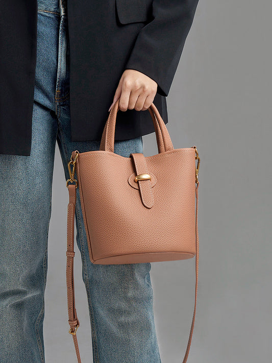 Li Ji |. หนังแท้ทำมือ |. กระเป๋าถือหรูหราพร้อมรายละเอียดประณีต หมายเลข 27239 