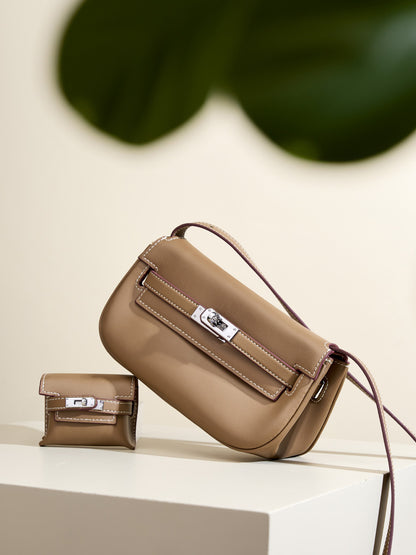 李記 | 原創手工真皮 | 多機能い凱莉で馬鞍包2777號